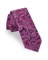 Пурпурный галстук с "огурцами"