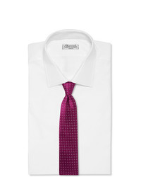 Мужской пурпурный галстук с принтом от Charvet