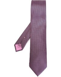 Мужской пурпурный галстук с принтом от Brioni