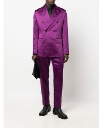 Мужской пурпурный двубортный пиджак от Dolce & Gabbana
