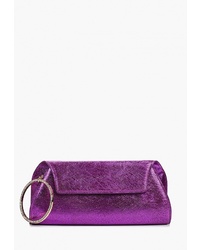 Пурпурный кожаный клатч от Bacio Bella