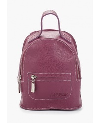 Женский пурпурный кожаный рюкзак от Anna Wolf