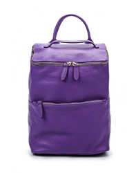 Женский пурпурный кожаный рюкзак от Le camp