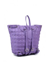 Женский пурпурный кожаный рюкзак от Love Moschino