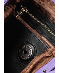 Женский пурпурный кожаный рюкзак от Love Moschino