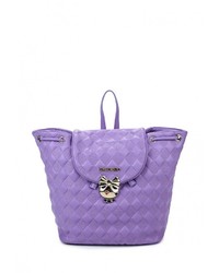 Женский пурпурный кожаный рюкзак от Love Moschino