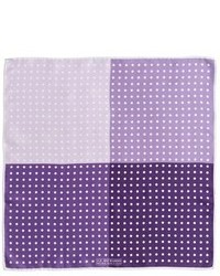 Пурпурный нагрудный платок в горошек