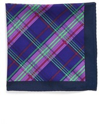 Пурпурный нагрудный платок в шотландскую клетку