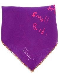 Пурпурный нагрудный платок с принтом от Paul Smith