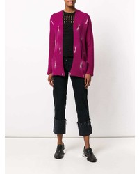 Женский пурпурный открытый кардиган от Suzusan