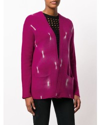 Женский пурпурный открытый кардиган от Suzusan