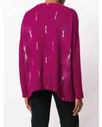 Женский пурпурный открытый кардиган от Suzusan