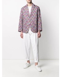 Мужской пурпурный пиджак с принтом от MACKINTOSH