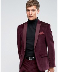 Мужской пурпурный пиджак от Asos