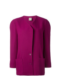 Женский пурпурный пиджак от Krizia Vintage