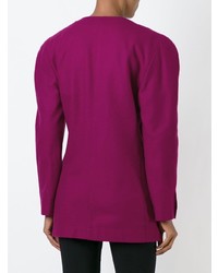 Женский пурпурный пиджак от Krizia Vintage