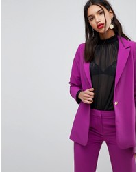 Женский пурпурный пиджак от Y.a.s