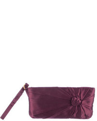 Пурпурный сатиновый клатч
