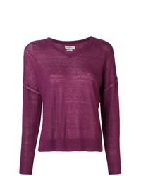 Женский пурпурный свитер с v-образным вырезом от Isabel Marant Etoile