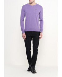 Мужской пурпурный свитер с v-образным вырезом от Jack &amp; Jones