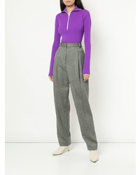 Женский пурпурный свитер с v-образным вырезом от Tibi