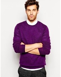 Мужской пурпурный свитер с круглым вырезом от Asos