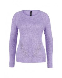 Женский пурпурный свитер с круглым вырезом от Concept Club
