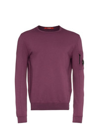 Мужской пурпурный свитер с круглым вырезом от CP Company
