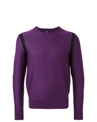Мужской пурпурный свитер с круглым вырезом от Kent & Curwen
