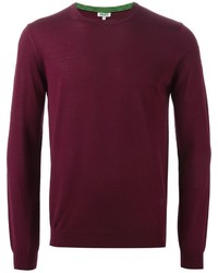 Мужской пурпурный свитер с круглым вырезом от Kenzo