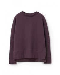 Женский пурпурный свитер с круглым вырезом от Mango