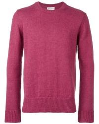Мужской пурпурный свитер с круглым вырезом от Officine Generale