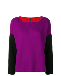 Женский пурпурный свитер с круглым вырезом от Pierantoniogaspari
