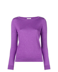 Женский пурпурный свитер с круглым вырезом от Snobby Sheep
