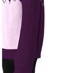 Мужской пурпурный свитер с круглым вырезом от Opening Ceremony