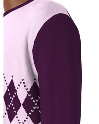 Мужской пурпурный свитер с круглым вырезом от Opening Ceremony