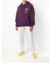 Мужской пурпурный худи с принтом от MSGM