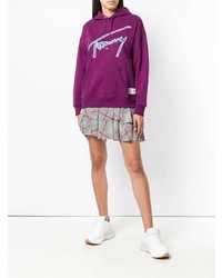 Женский пурпурный худи с принтом от Tommy Jeans