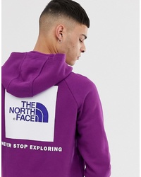 Мужской пурпурный худи с принтом от The North Face