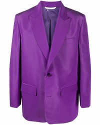 Пурпурный шелковый пиджак