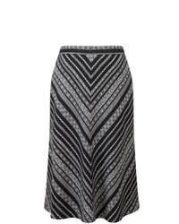 Пышная юбка с узором зигзаг