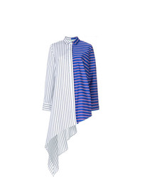 Разноцветная блуза на пуговицах в вертикальную полоску от Off-White