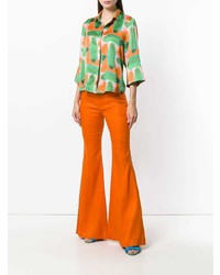 Разноцветная блуза на пуговицах с принтом от L'Autre Chose