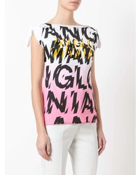 Разноцветная блуза с коротким рукавом с принтом от Vivienne Westwood Anglomania