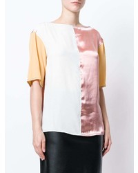Разноцветная блуза с коротким рукавом от Marni