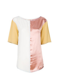 Разноцветная блуза с коротким рукавом от Marni
