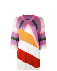 Разноцветная блузка с длинным рукавом с принтом от Marco De Vincenzo