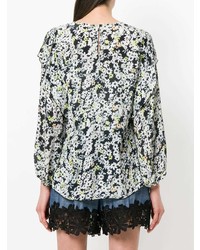 Разноцветная блузка с длинным рукавом с цветочным принтом от See by Chloe