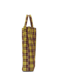 Мужская разноцветная большая сумка из плотной ткани с принтом от Gucci