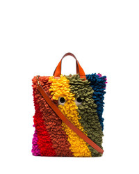 Разноцветная большая сумка из плотной ткани от Anya Hindmarch